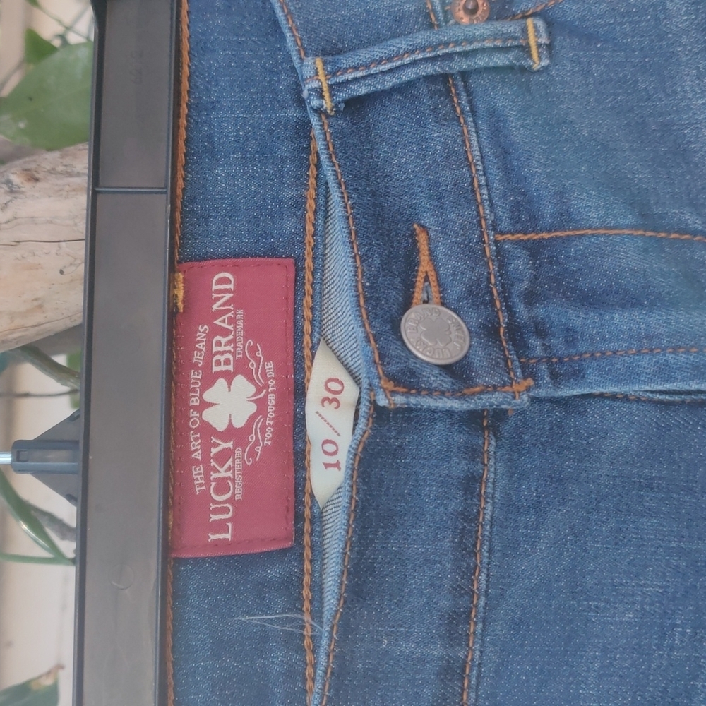 Lucky Brand sweet'n crop women's jeans size 10/30 color blue - Picture 5 of 9